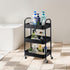 SETTFRFE 3 Kitchen,Dorm,Bathroom,Classroom,17" 12" 29" Tier Metal Rolling Cart with Wheels,Storage Organizer for D x W
