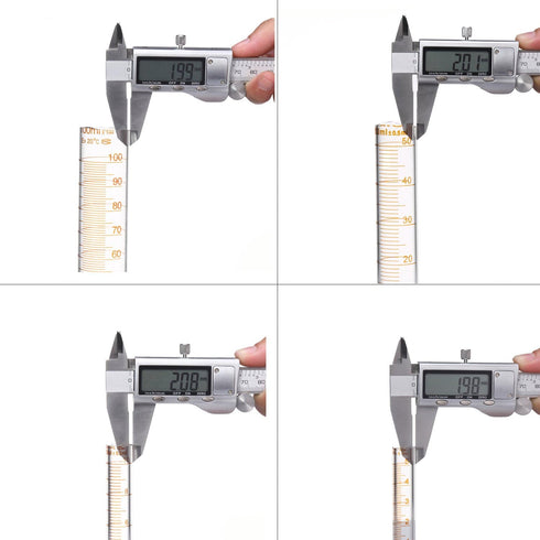Thick Glass Graduated Measuring Cylinder Set, 5ml, 10ml, 50ml, 100ml with Two Brushes