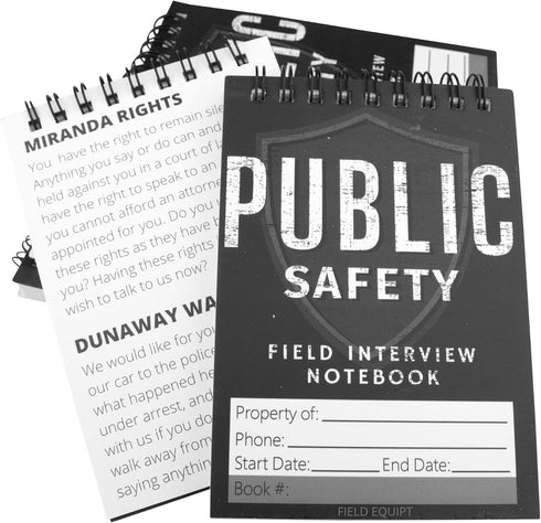 Law Enforcement Incident Report Notepads - Sheriff, Security & Police Gear, EDC Officer Notebook, 6 Pack