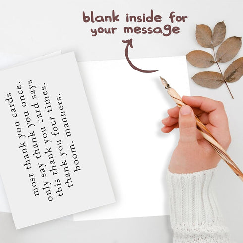 Londue Funny Thank You Gifts for Women Men, Thank You Card Gifts for Friends Boss, Simple Thank You Cards, Sarcastic