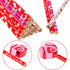 Konsait 2 Dozen (24) Valentine Pencils Assortment with Giant Eraser Topper Decorated with Love Hearts, Candies, Stars