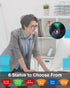 Office Door Sign, 6 Options Do Not Disturb/Out of Office/In a Meeting/Back Soon, Privacy Door Sign 6 Inches Silver