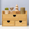 MEEDEN Bamboo Desk Organizer with Drawers, Desktop Storage Container for Office Home Toiletries