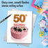 The Best Card Company Jumbo 50th Birthday Greeting Card (8.5 x 11 Inch) - 50 Years Old Celebration