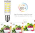 Ovenot E12 Bulb 4W 40W C7 Bulbs Bulbrite Non-Dimmable 6000K 2 Pack Led Light Equivalent Replacement Clear Type B