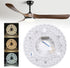 Gonetre Dimmable 4.92 Inch (120V) Ceiling Fan LED Light Kit High Performance Retrofit Panel with Magnetic Attachment