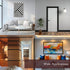(1.97" 393", 3D-Wood Very Berry Sticker Black Wood Peel and Stick Wallpaper x Texture) Waterproof and Easy to Clean