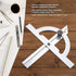 Protractor Angle Finder, 0-180 Degrees Carbon Steel Angle Ruler for Measuring & Gauging Tool in Woodworking