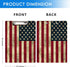 Britimes Decorative Clipboard, Hardboard Wood Nursing Clip Board for Standard A4 Letter Size with American US Flag