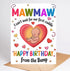Moonlit93 Mawmaw - I Can't Wait For Our First Cuddle Happy Birthday From