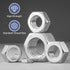 BNUOK 50 Pack #10-24 304 (18-8) #10 Inch Hex Nuts, Stainless Steel Hex Nut, Nut Standard Coarse Thread Hex Machine