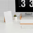 Desktop Glass Whiteboard with Reversible Wood Stand, Mini Dry Erase Easel 9.5"x6.7" for Desk, Accessories Included