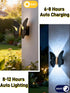 Agrollozi IP65 3000K Solar Butterfly Lights, Outdoor Butterfly Wall Lamp, Waterproof Garden Decor Solar Lights