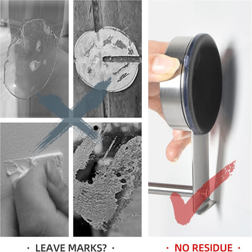 YOHOM Suction Cup Toilet Paper Holder Bathroom Hooks for Towel Wall Mounted Toilet Roll Holder Tissue Paper Towel
