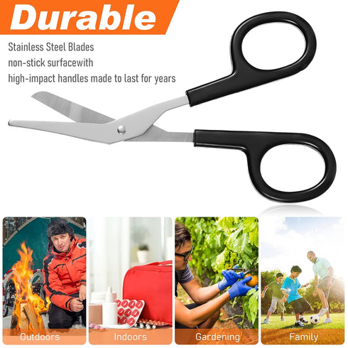 Tarpop 48 4.8 Inches, 5 Pcs Gauze Scissors for Nurses Medical Small Bandage Scissors Bulk Heavy Duty Safety Mini Gifts