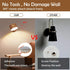 HBGFHG 360 Dimmable 1pcs) Wooden Led Wall Sconce, Rotatable Wall Lights Rechargeable Wall Lights Battery Operated