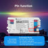 ESP32 15A WS2811 WS2812 SK6812 TM1814 WS2813 WS2815 WLED LED Strip Light Controller Fuse Music Mic DIY Dynamic Lighting