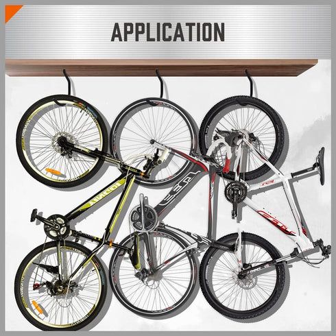 HORUSDY 6 Pack Heavy Duty Bike Hook, 6 inches, 100LBS Capacity, Garage Wall and Ceiling Bike Hooks
