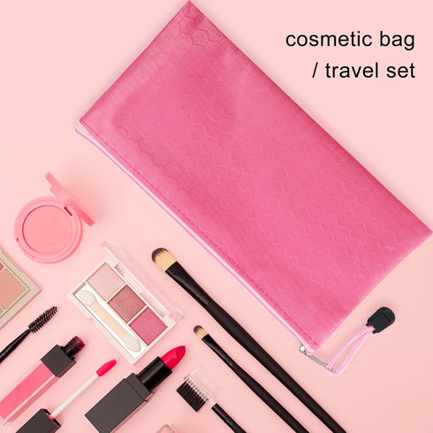 EOOUT 24pcs Pencil Pouch Bulk, Bill Size Zipper Pencil Pouches, Waterproof Pencil Bags for Office Supplies, Kids,