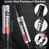 Teling 12 Pcs Jumbo Size Permanent Markers Bulk Chisel Tip Big Marker Pens Markers Set for Industrial Use Work on Wood Metal Plastic Stone Glass by Teling