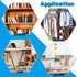 Yinpecly 25 4mm 30mm Pin,304 Pcs x Shelves Dowel Stainless Steel Dowel Pin, Shelf Support Pegs Pin Metal Bookshelf Pegs