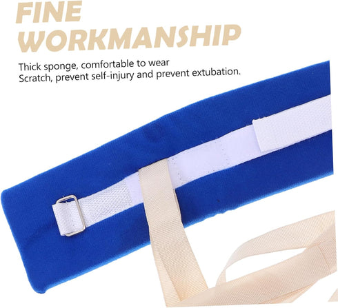 2pcs Vaguelly Medical Straps for Elderly Soft Sponge Hospital Wrist and Ankle Bands for Patient Safety Comfortable