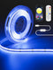 MIWISE 5V USB RGB COB LED Strip Light,9.84ft/3m Tape Lights,RF & App