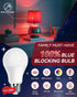 3W 625nm Bulbs 100% Bulb, A19 40W Bulbs Nursery,2 Pack Neporal Red Light for Sleep, Blue Light Blocking Red Light Night