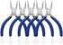 Mini Needle Nose Pliers 5" - 5 Pack KAIHAOWIN Small Long Nose Pliers with Wire Cutters, Precision Set for Crafts/Jewelry