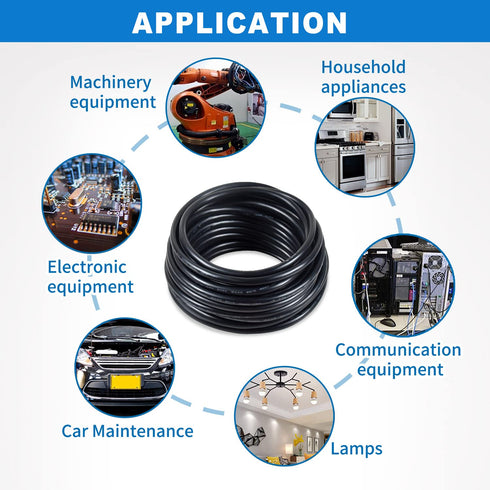 20awg 0.5mm 20 Feet Electrical Wire 5 Core Extension Cable UL2464 DC 5V/12V/24V/300V Tinned Copper Wire