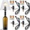 Fabbay 4 Sets Bottle Lamp Kit for Liquor Bottle Includes Stopper in