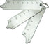 RIVERWELD Three Piece Key Set, Measuring Fillet Gages, Multi Function Welding Inspection Gauge
