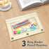 DoDoMagxanadu 20 Pack Binder Pencil Pouches, Pencil Pouch for 3 Ring Binder with Zipper Pulls, Clear Window Pencil Case