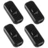 4PCS Inline Cord Switch On/Off for Appliance or Bedroom Table Lamp, in Black