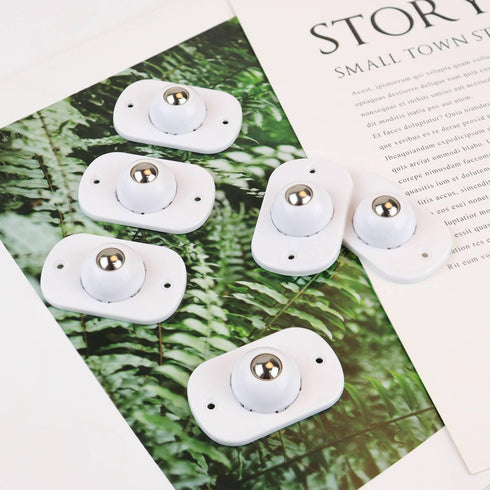 TKYPZY 8 360 Pcs Self Adhesive Caster Wheels Appliance Rollers for Kitchen Swivel Mini Universal Wheel Small Appliances