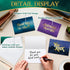 50 Pack 4" 6" Gold Foiled Employee Appreciation Cards with Envelopes and Stickers, x Thick Employee Thank You Cards