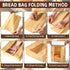 CllyCnny 40 Packaging 40 Pcs Paper Bread Bags for Homemade Bread, Sourdough Bags with Window - Loaf Bakery Bags