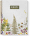Grow Happy Thoughts Floral Spiral Notebook, 8.5" x 11" Journal, 120 College Ruled Pages, Softcover