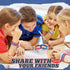 Sabary 48 Pcs Sports Pencils Set, Silicone Bracelets, Soccer, Football, Basketball, Baseball, Birthday Gifts