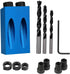 Pocket Hole Jig 14Pcs Kit - Woodwork Guides Joint Angle Tool for Carpentry and Joinery