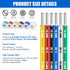 HuLuWa 18 Gauge Electrical Wire Cable Kit, 18 AWG Stranded Tinned Copper Wire, 6 Colors (13.12 Feet Each) for DIY