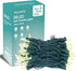 50 LED Slow Twinkle Lights, Soft Twinkling Mini Christmas String Lights on Green Wire Cord, UL Approved 14.58 Ft,