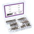 Swpeet 100Pcs M6 40/50/60/70/80mm 1 Crib Hardware Screws, Nicked Plated Hex Socket Head Cap Crib Baby Bed Bolt