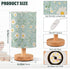 ALAZA Bedside Table Lamp for Bedroom Daisy Floral Nightstand LED Light Lamps with USB Port Linen Fabric Shade Table