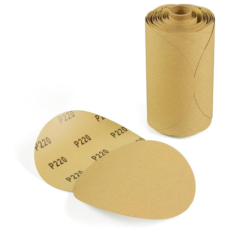 100 PCS 6 Inch PSA Sanding Discs, 220 Grit Self Adhesive Sticky-Back Sandpaper for Deburring and Blending