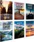 Motivational Wall Decor, Positive Affirmations, Set of 6 Inspirational Posters for Office Decor