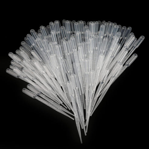 KINGLAKE 3ML Plastic Transfer Pipettes, Graduated, Pack of 100, Essential Oils Makeup Tool