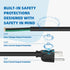 10ft 14 Gauge 3 Prong Heavy Duty Power Supply Cord Cable for Power Tools, 110V 115V 120V Pigtail