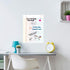The Peel People Dry Erase Board, Large Notepad Paper Design Whiteboard for School Presentations or Classroom