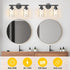 Unicozin 2 E26 (Bulbs Light Vanity Lights, Black Wall Sconce Light with Clear Glass, Bathroom Light Fixtures, Wall